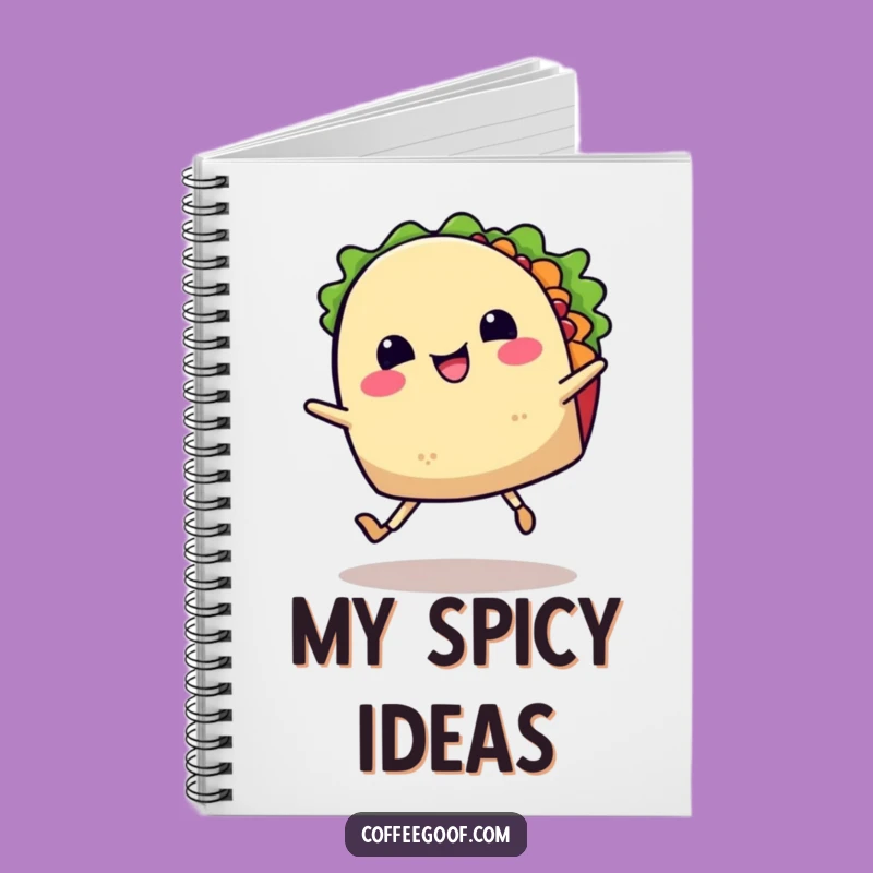 Funny Happy Taco Jig Notebook: Journal Food Fun, Creative Fiesta Notes, Humorous Gift