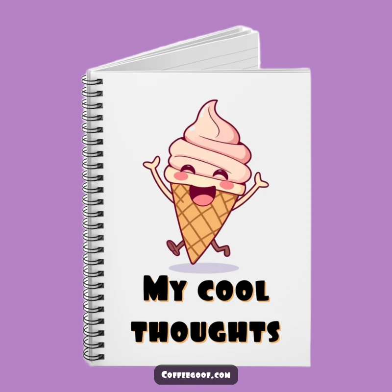 Funny Ice Cream Notebook: Jot Down Ideas with a Sweet Bounce
