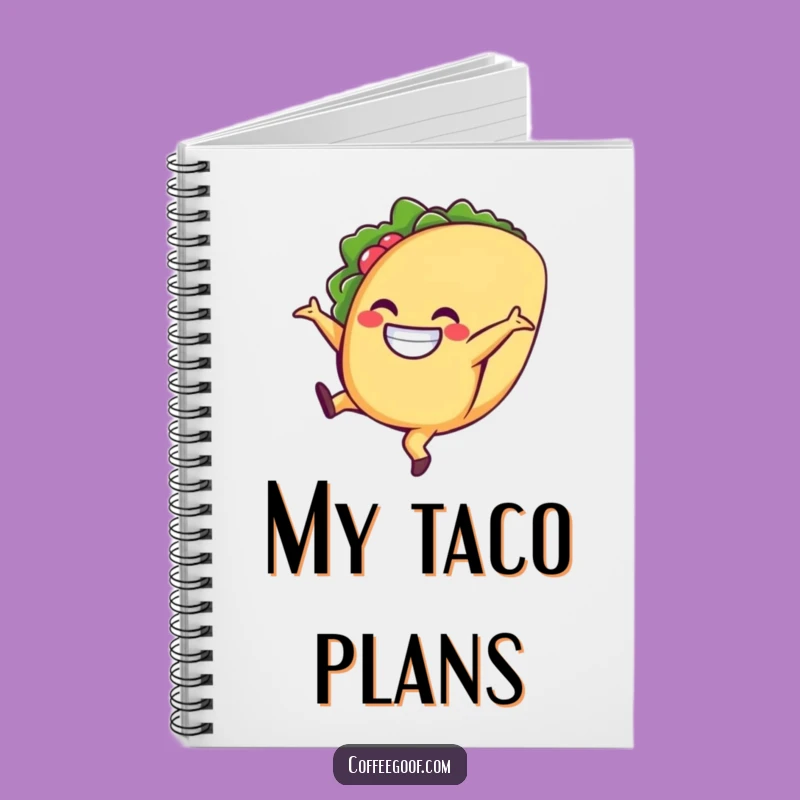 Funny Taco Notebook: Cartwheeling Character Journal, Fun & Spicy, The Perfect Funny Gift!