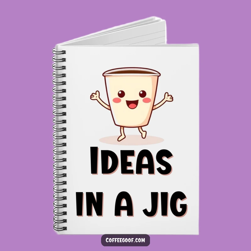 Funny Coffee Notebook: Jiggling Cup Cover, Hilarious Journal Gift