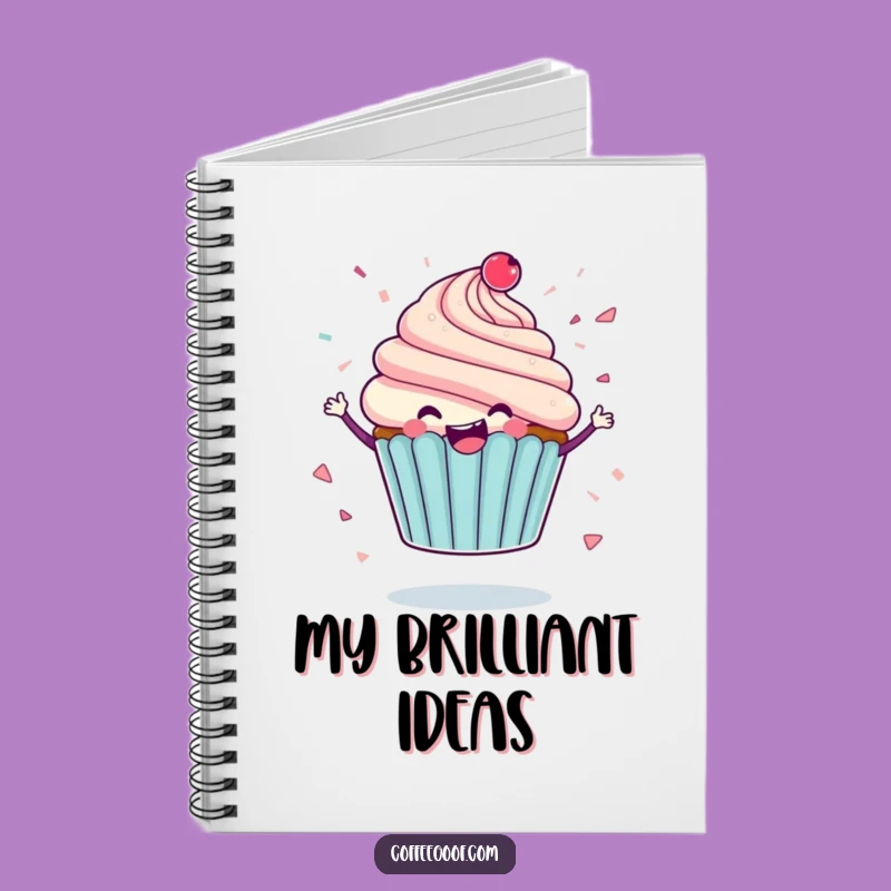 Funny Cupcake Notebook: Joyful Icing Confetti Pages, Perfect Humorous Journal