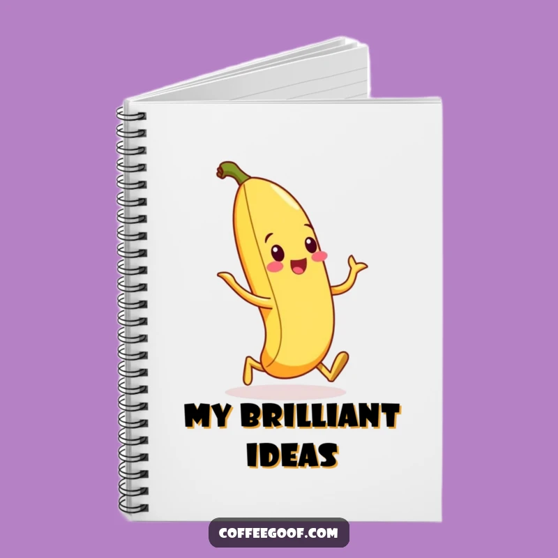 Funny Banana Peel Silly Walk Notebook - Jot Down Your Quirky Ideas!