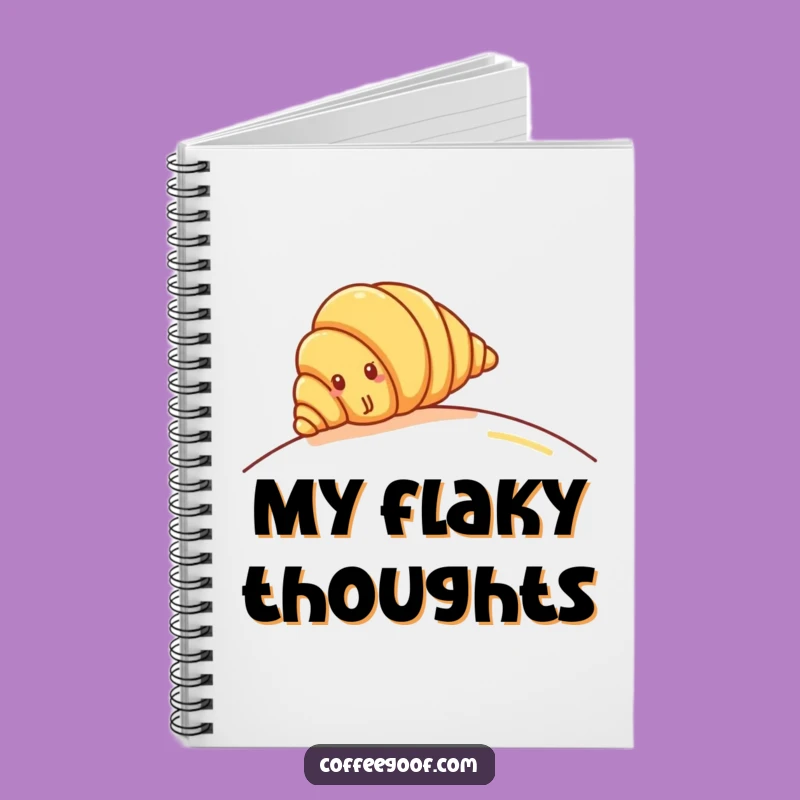 Funny Croissant Hill Roll Notebook: Jot Down Sweet Ideas, Fun Funny Gift