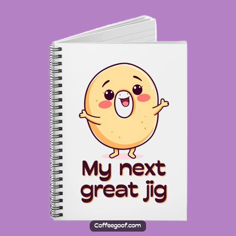 Funny Bagel Notebook: Smiling Jigging Character Journal, Fun & Inspiring, The Perfect Funny Gift!
