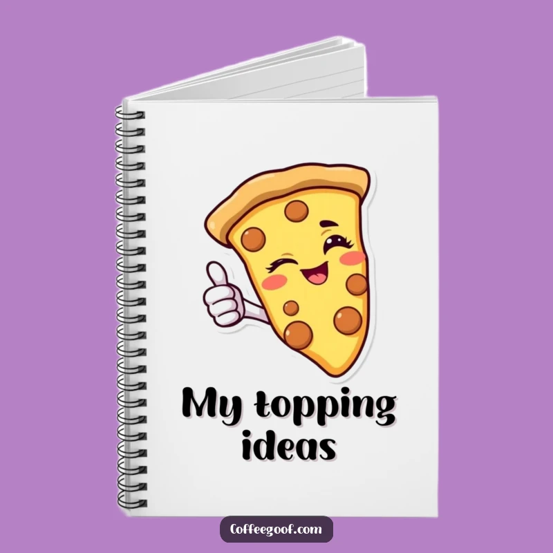 Funny Pizza Notebook: Jot Down Notes with a Cheesy Wink