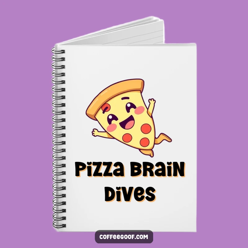 Funny Pizza Dive Notebook - Hilarious Journal for Foodie Adventures