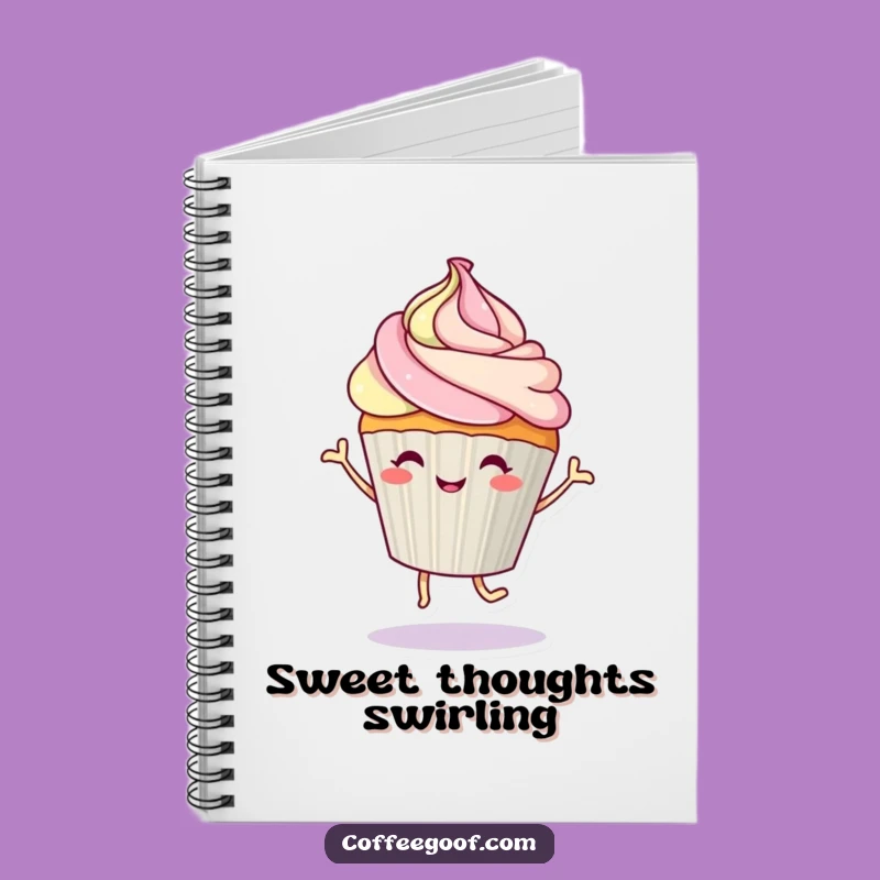 Funny Dancing Cupcake Notebook - Hilarious Journal for Sweet Ideas