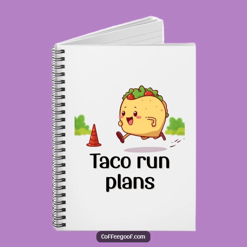Funny Notebook: Sprinting Taco Journal, Creative Writing, Awesome Funny Gift Idea