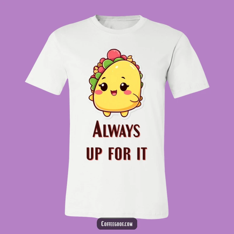 Funny Taco T-Shirt: Playful Winking Shell Design, Awesome Gift for Mexican Food Fans