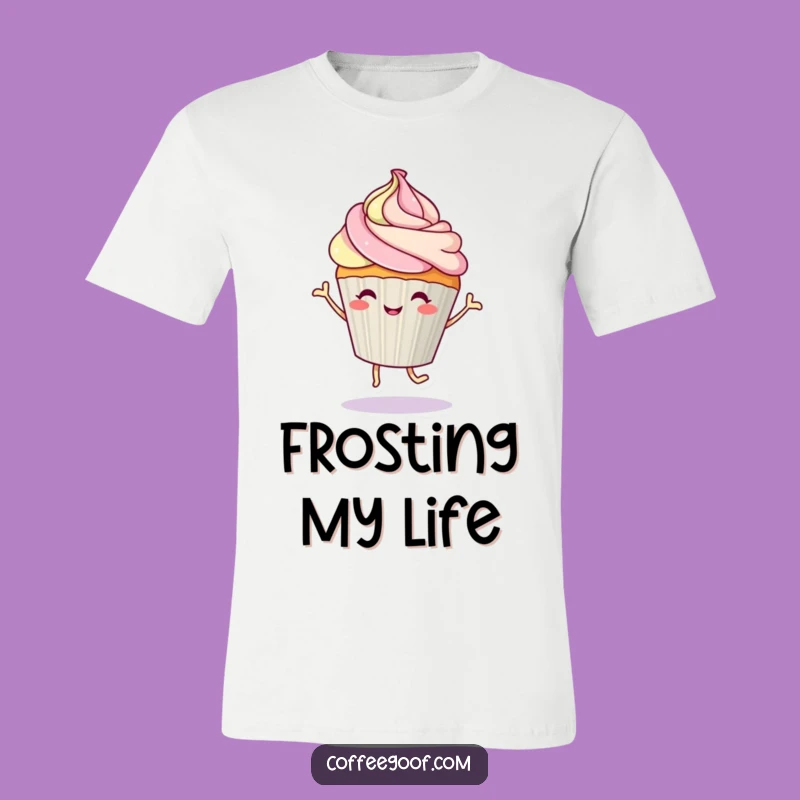 Funny Dancing Cupcake T-Shirt - Hilarious Apparel for Sweet Treat Enthusiasts