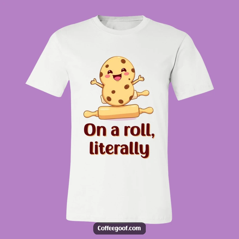 Funny Cookie Rolling Pin T-Shirt - Hilarious Baker Graphic Tee