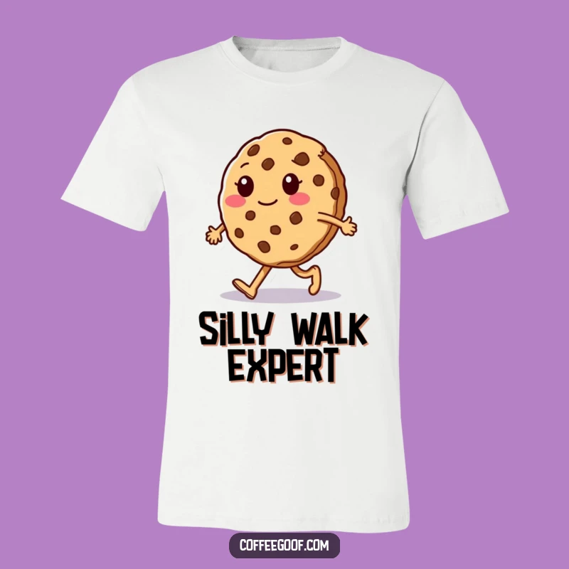 Funny Cookie Walk T-Shirt: Silly Character Tee, Humorous Gift