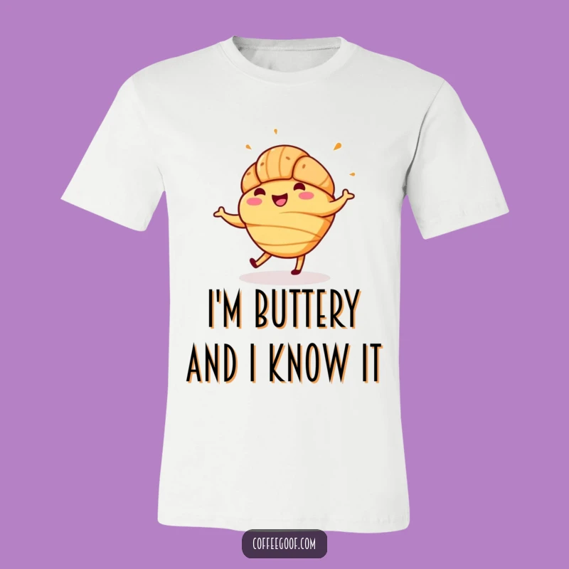 Funny Croissant Jig T-Shirt: Wear Your Happiness with this Playful Pastry Design