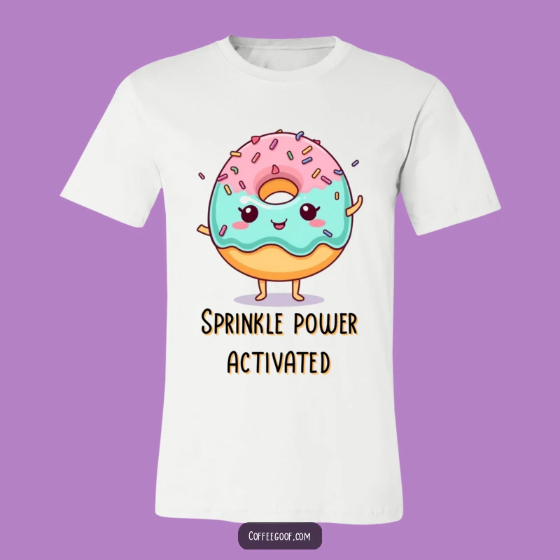 Funny Donut T-Shirt: Dancing Sprinkles, Hilarious Treat for Fun-Loving People