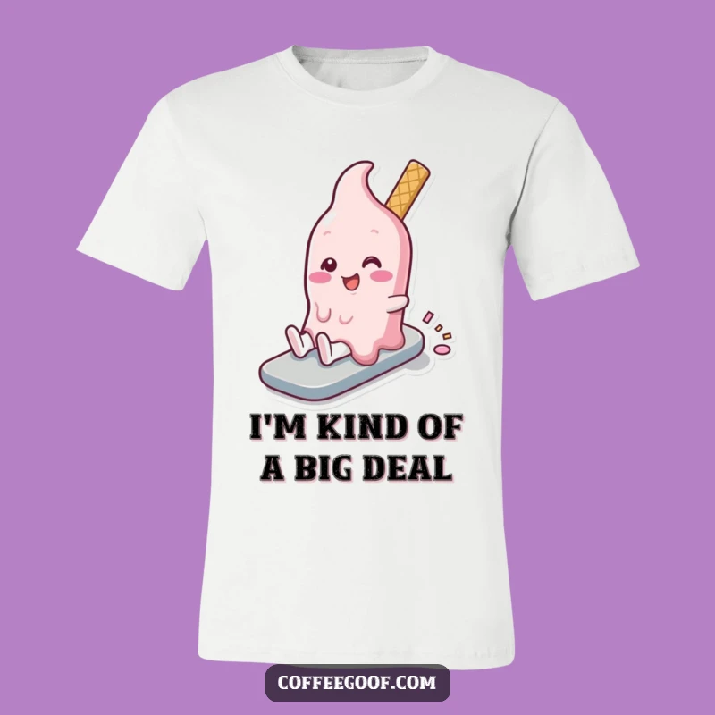Funny Melting Ice Cream T-Shirt: Wear Your Sweetest, Silliest Moment!