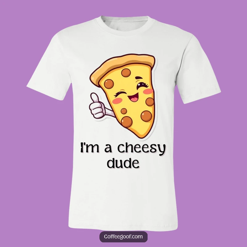 Funny Pizza T-Shirt: Winking Slice Tee for Ultimate Foodies