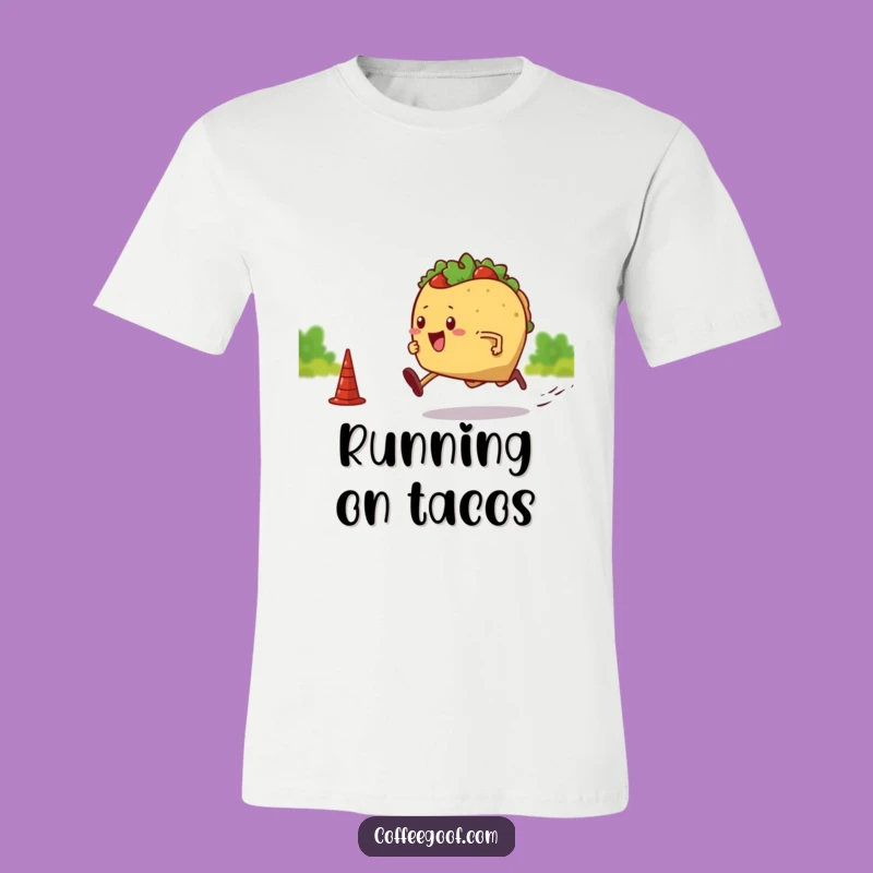 Funny T-Shirt: Sprinting Taco Design, Active Apparel, Awesome Funny Gift Idea