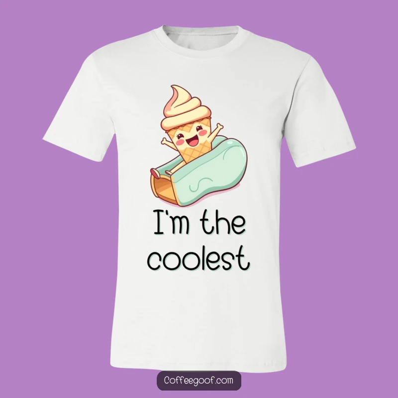Funny Ice Cream Cone T-Shirt - Wear Your Joyful Slide!
