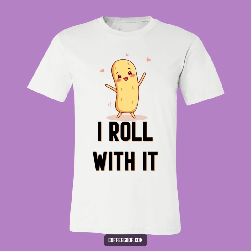 Funny Baguette Balance T-Shirt: Wearable Comedy, Great Foodie Gift