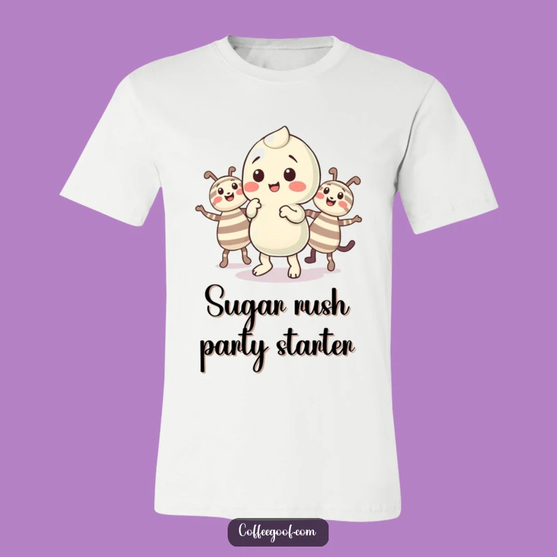 Funny Candy Dance T-Shirt - Playful Character Jigging, Ideal Funny Gift!
