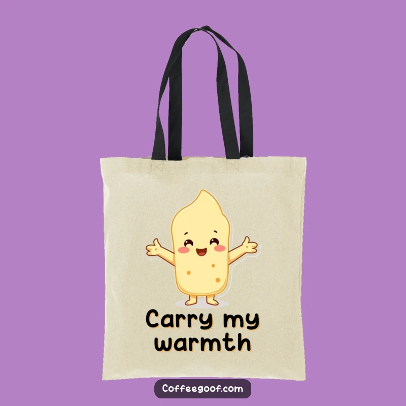 Funny Scone Tote Bag: Warm Embrace, Carry Comfort and Humor Gift