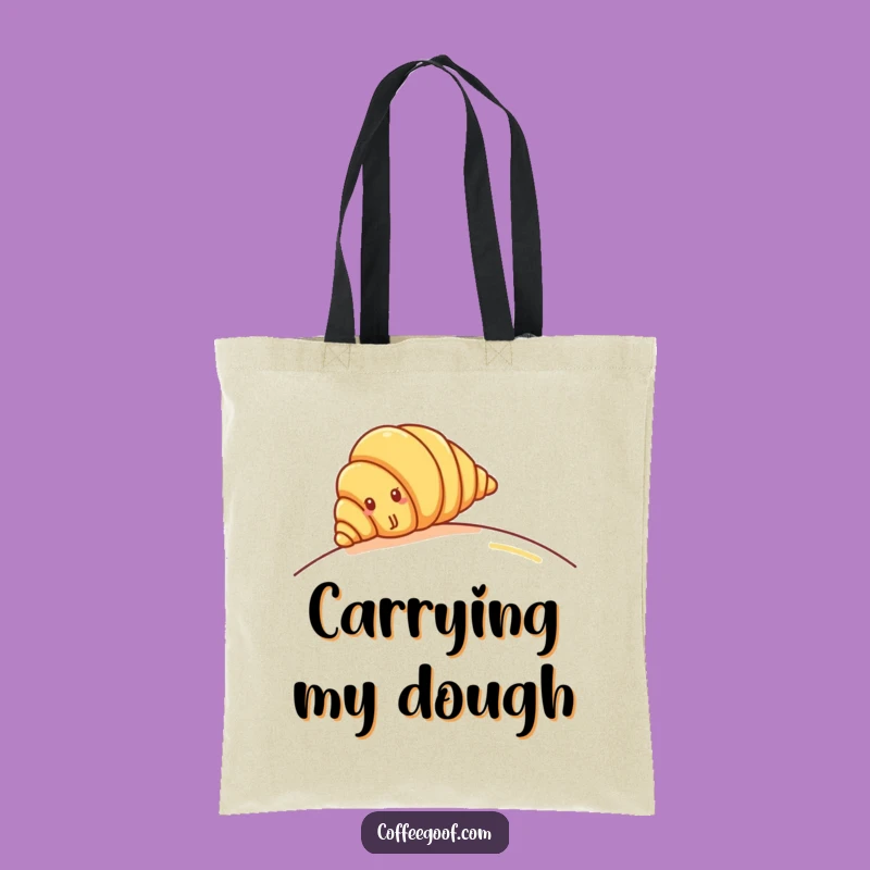 Funny Croissant Hill Roll Tote Bag: Carry Your Pastry Love, Stylish Funny Gift