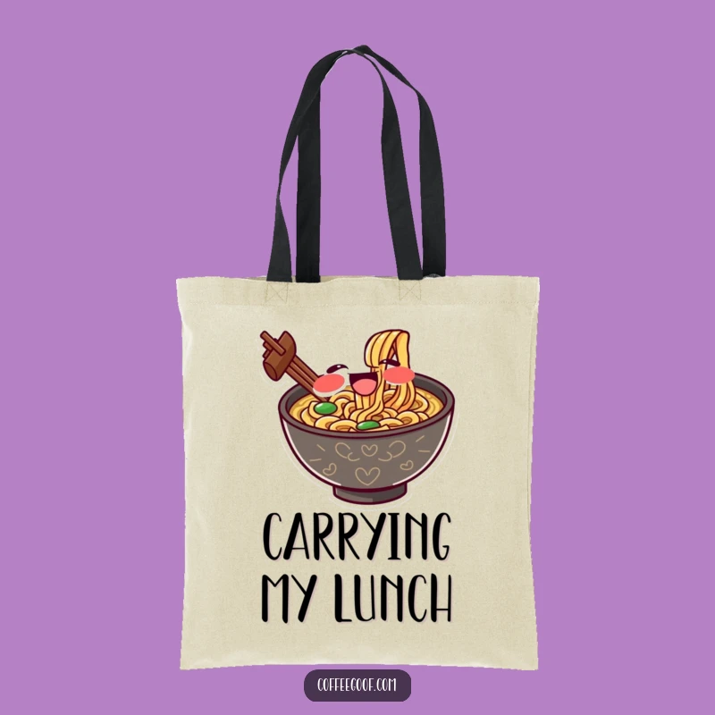 Funny Ramen Tote Bag: Noodle Slurp Style, Perfect Humorous Carryall