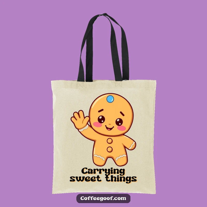Funny Gingerbread Tote Bag: Carry Your Holiday Cheer