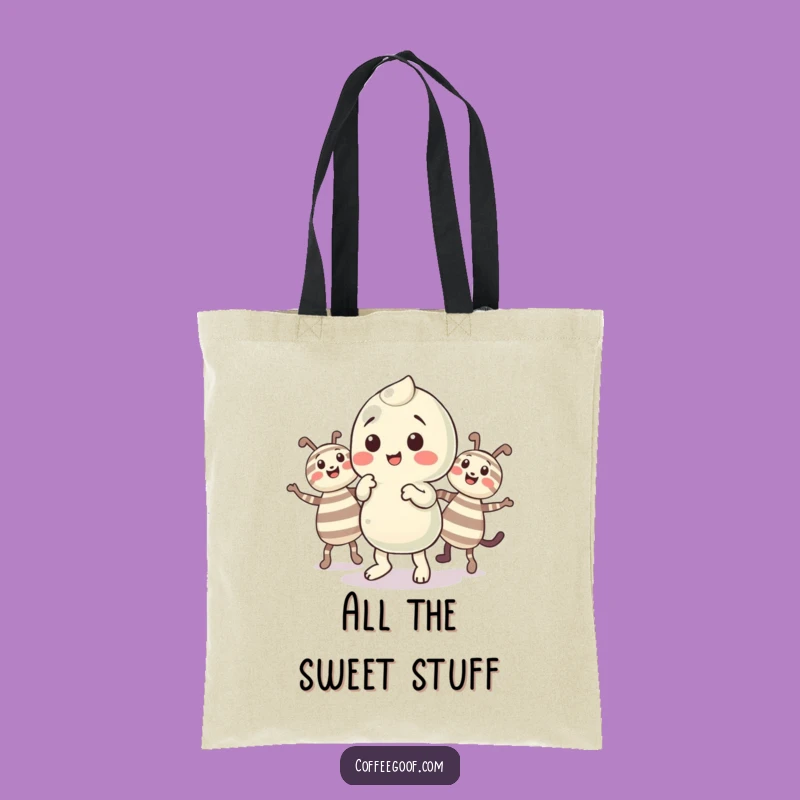 Funny Candy Tote Bag - Playful Dancer, Perfect Funny Gift!