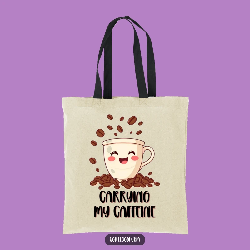 Funny Coffee Juggling Tote Bag: Bean Carry-All Gift