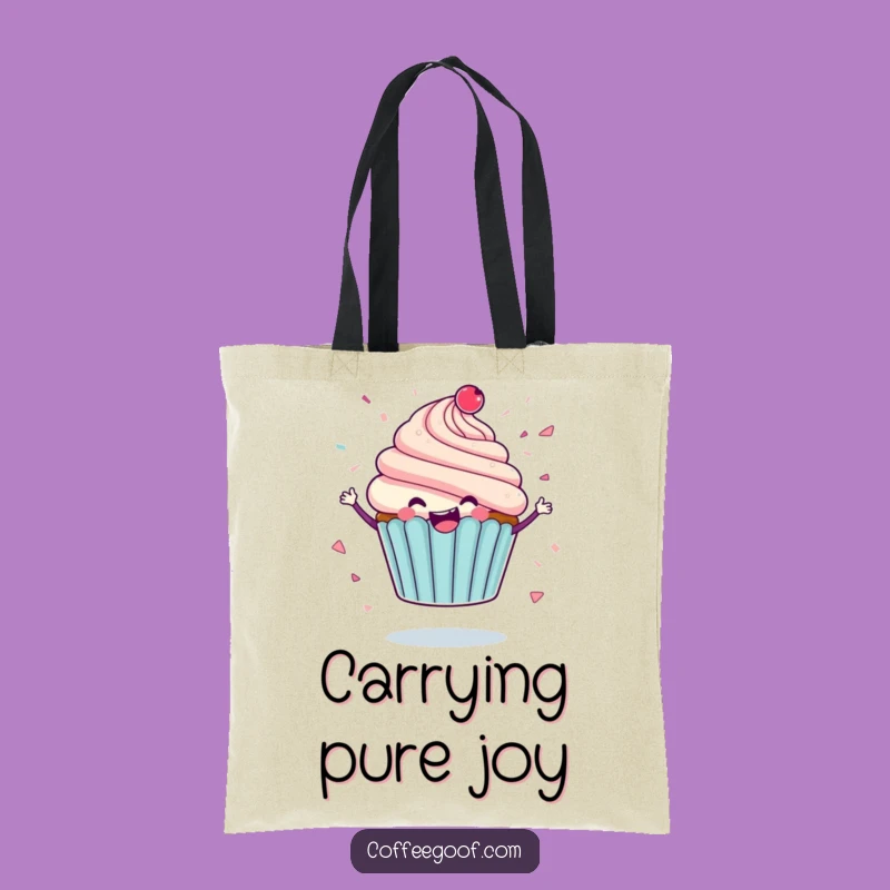 Funny Cupcake Tote Bag: Icing Confetti Style, Perfect Humorous Accessory