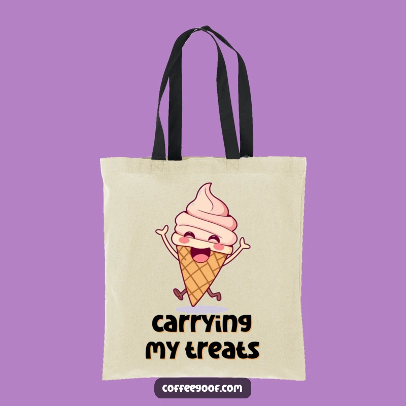 Funny Ice Cream Tote Bag: Carry Your Joyful Treat Anywhere