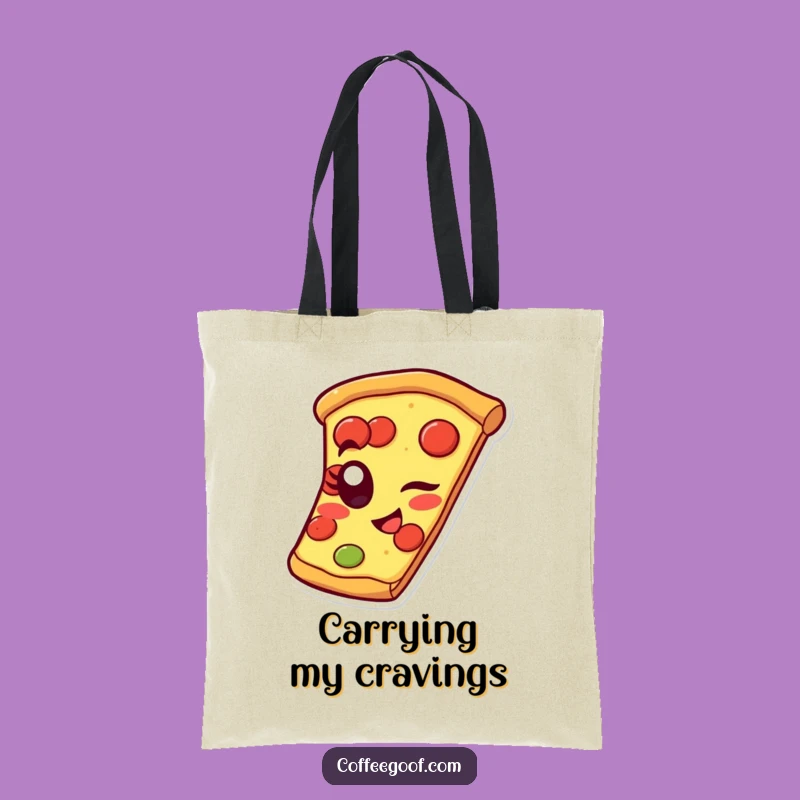 Funny Pizza Slice Tote Bag - Carry Your Love for Pizza, Perfect Gift