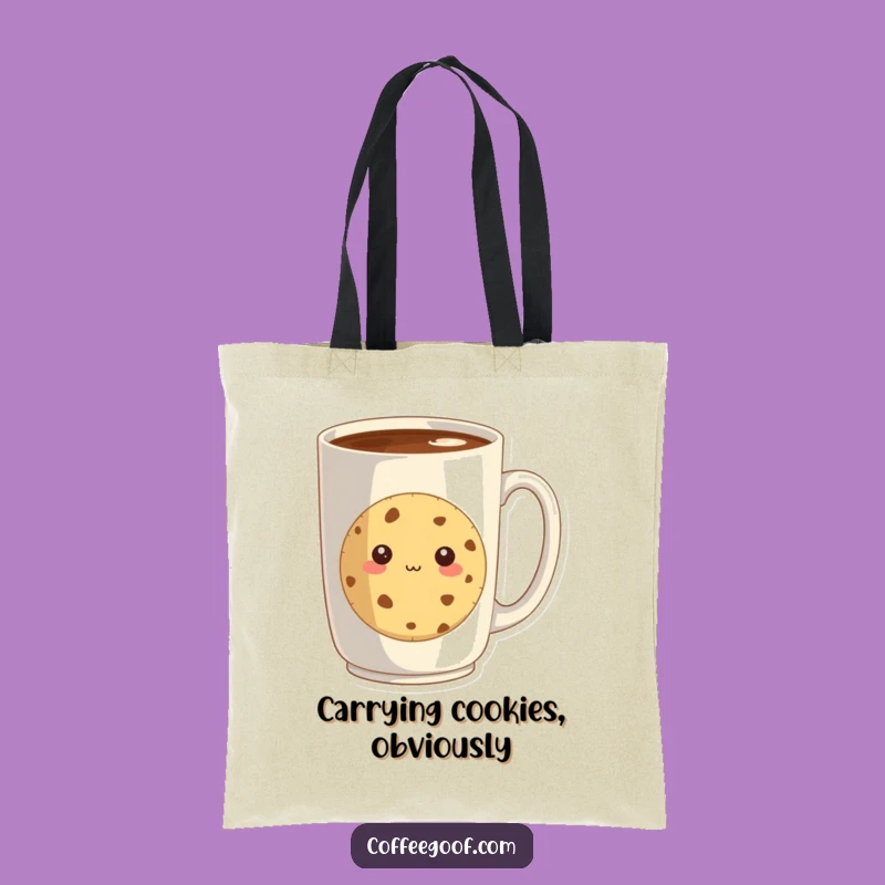 Funny Shy Cookie Tote Bag: Carry Your Essentials with Sweet Style