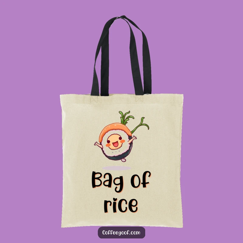 Funny Sushi Tote Bag: Cartwheel Roll, Practical & Fun Gift