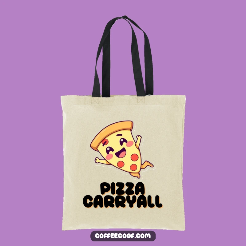 Funny Pizza Dive Tote Bag - Stylish and Hilarious Carry-All for Pizza Fans
