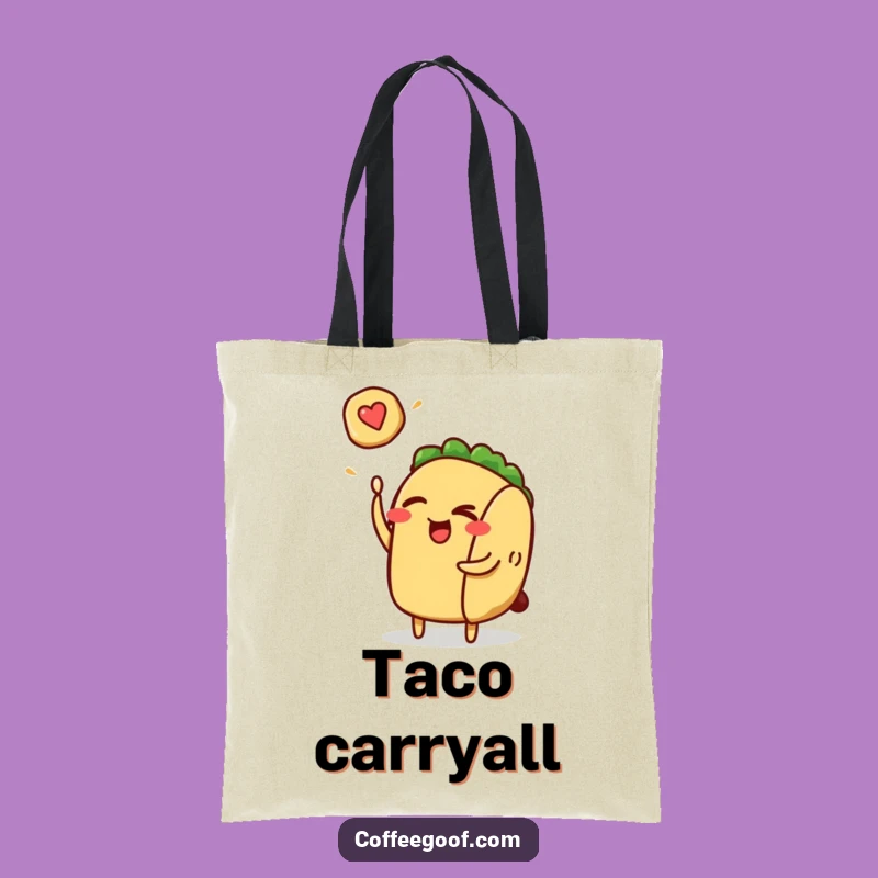 Funny Taco Pancake Tote Bag - Stylish and Hilarious Carry-All for Foodies